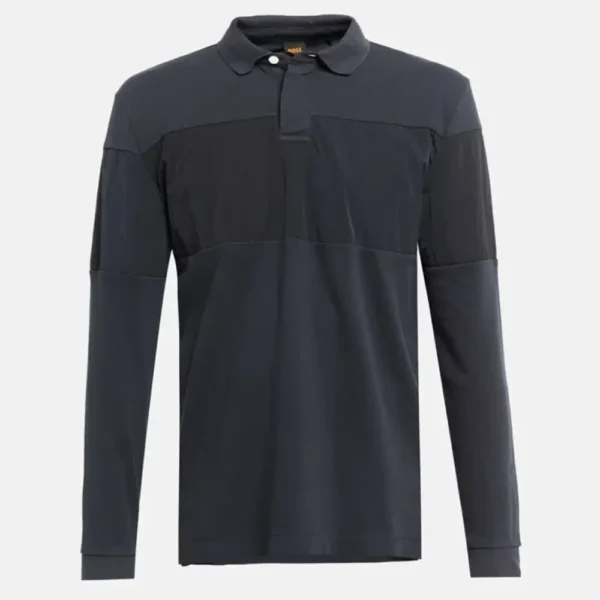 Boss Long sleeved polo (Dark Blue)