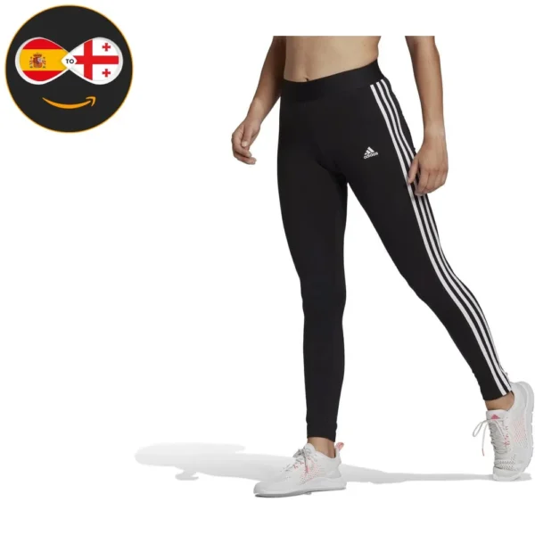 Adidas 3 Stripes Leggings (Black)