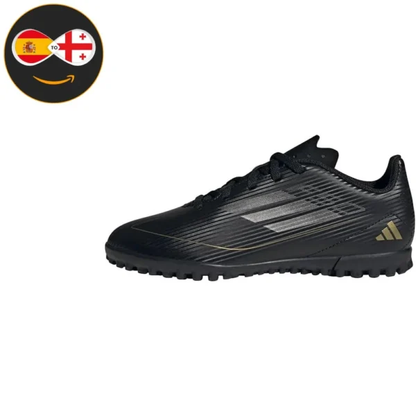 Adidas F50 Club Football Boots Turf (Balck / Gold)