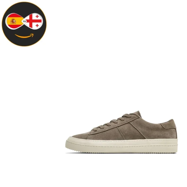 Massimo Dutti Split suede trainers (TAUPE)