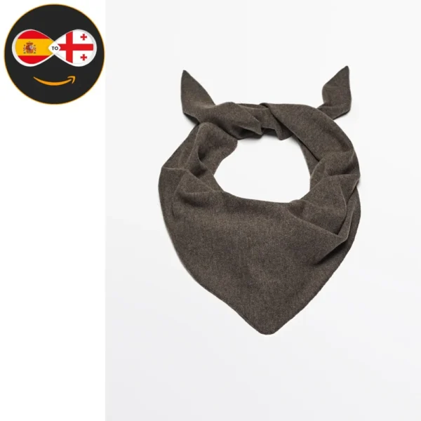 Massimo Dutti Fine wool blend bandana (Moorish Mole)