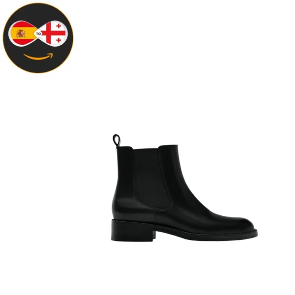 Massimo Dutti Flat Chelsea boots (BLACK)