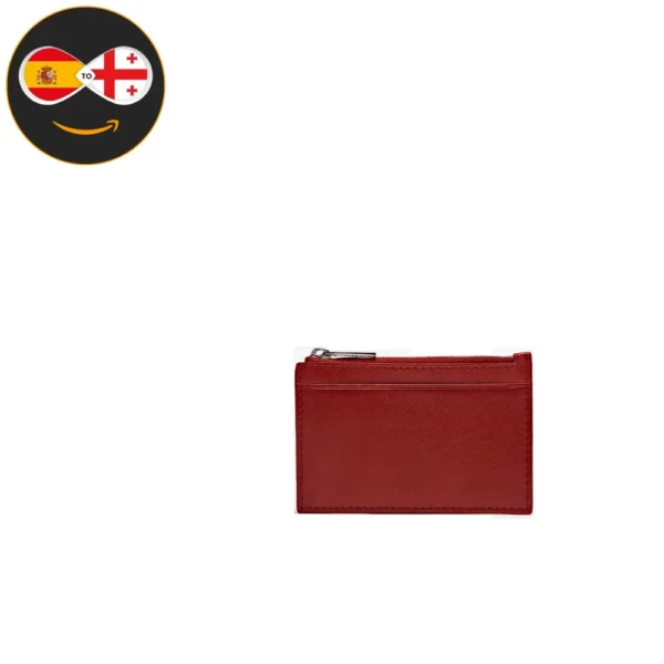 Massimo Dutti Nappa leather purse (RED)