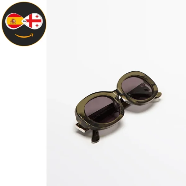 Massimo Dutti Oval sunglasses (MOLE BROWN)