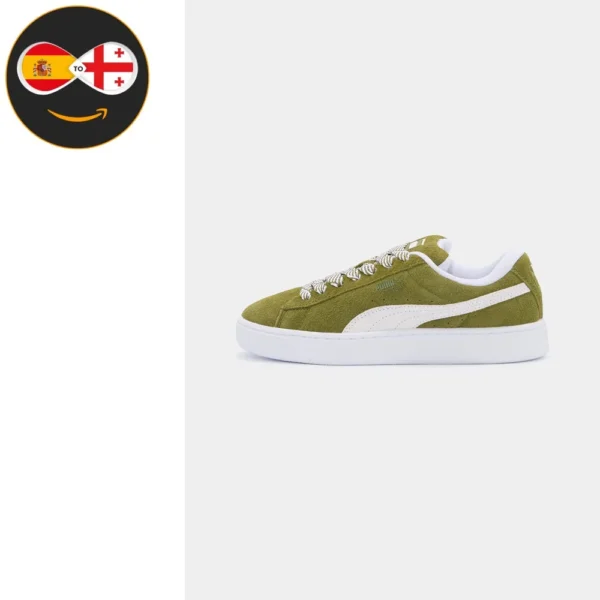 Puma SUEDE XL SOFT olive green-puma white