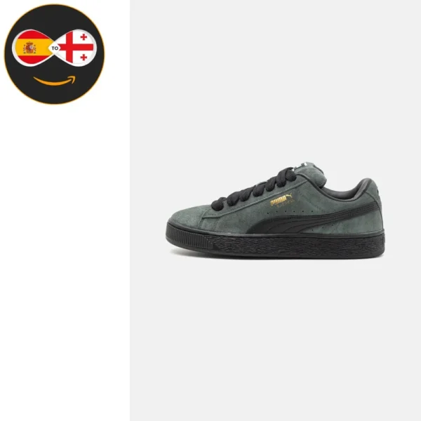 Puma SUEDE XL UNISEX mineral gray/black/gold