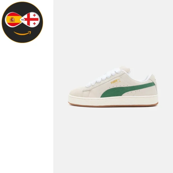 Puma SUEDE XL UNISEX warm white/green