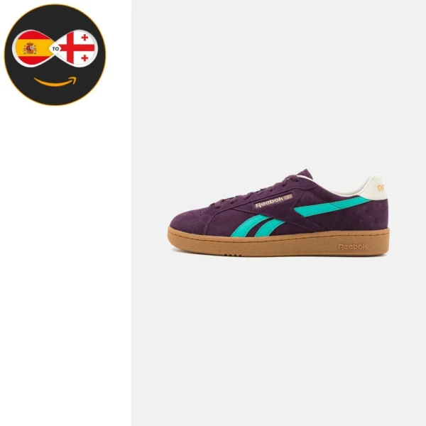 Reebok Classic CLUB C GROUNDS UK UNISEX midnightplum/green/blanco