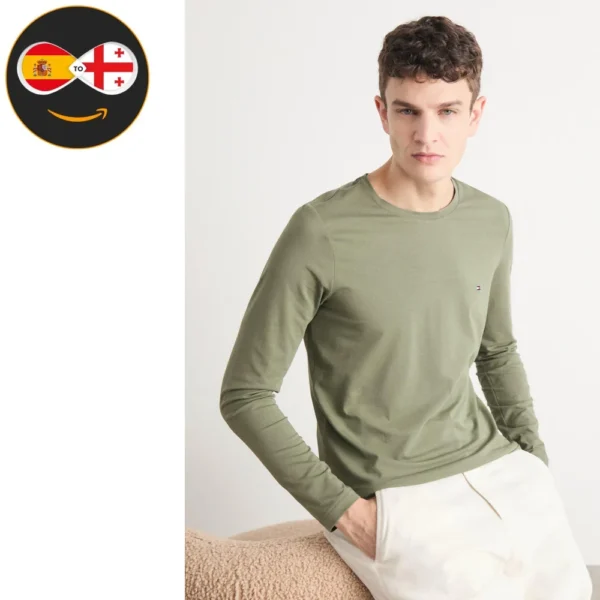 Tommy Hilfiger SLIM FIT LONG SLEEVE green