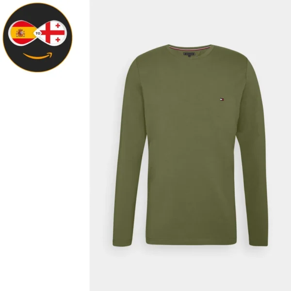 Tommy Hilfiger SLIM FIT LONG SLEEVE putting green