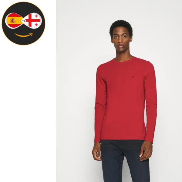 Tommy Hilfiger SLIM FIT LONG SLEEVE red