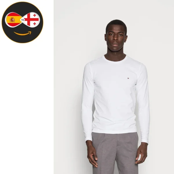 Tommy Hilfiger SLIM FIT LONG SLEEVE white