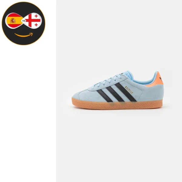 adidas Originals GAZELLE KIDS clear sky/core black/solar orange