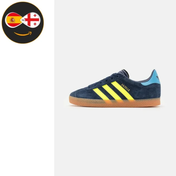 adidas Originals GAZELLE KIDS night indigo/solar yellow/light blue