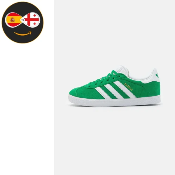 adidas Originals GAZELLE green/cloud white/gold metallic