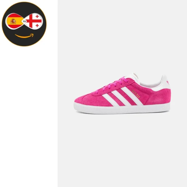 adidas Originals GAZELLE semi lucid fuchsia/footwear white/gold metallic