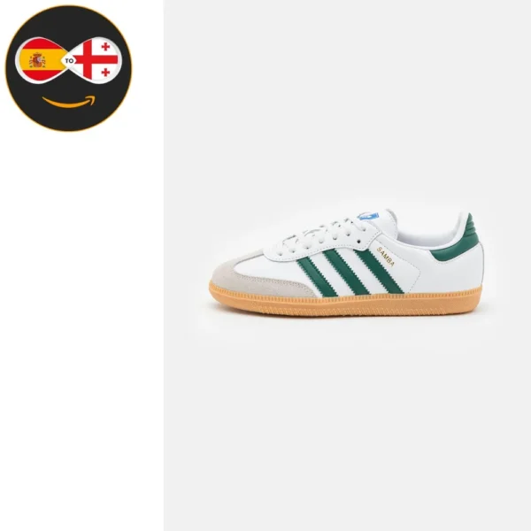 adidas Originals SAMBA OG KIDS footwear white/collegiate green