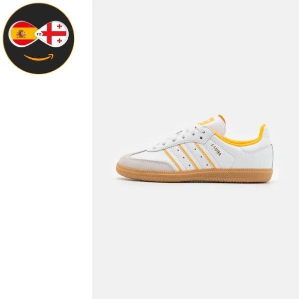 adidas Originals SAMBA UNISEX crystal white/footwear white/crew yellow