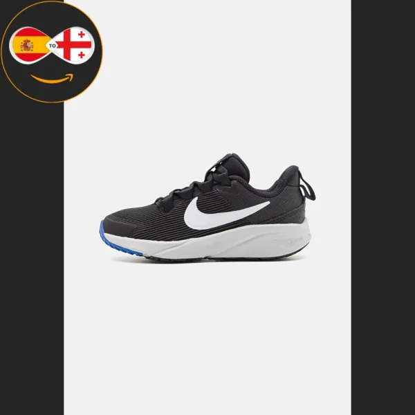 Nike Performance STAR RUNNER 4 UNISEX black/white/astronomy blue/photon dust