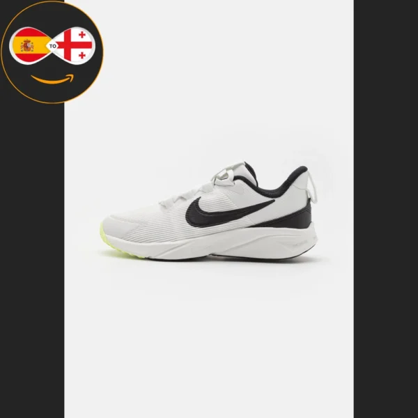 Nike Performance STAR RUNNER 4 UNISEX summit white/black/barely volt/white