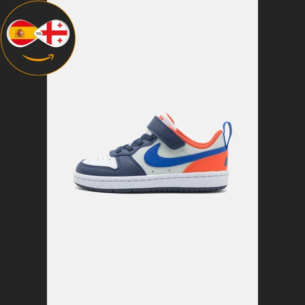 Nike Sportswear COURT BOROUGH LOW RECRAFT UNISEX midnight navy/hyper royal/team orange/light silver