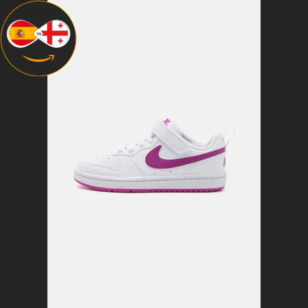 Nike Sportswear COURT BOROUGH LOW RECRAFT UNISEX white/hot fuchsia