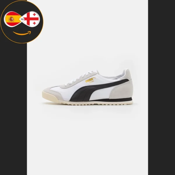 Puma ROMA OG UNISEX white/black/whisper white/team gold