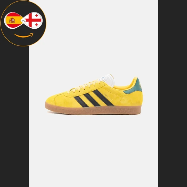 adidas Originals GAZELLE REKIVE UNISEX spring yellow/core black