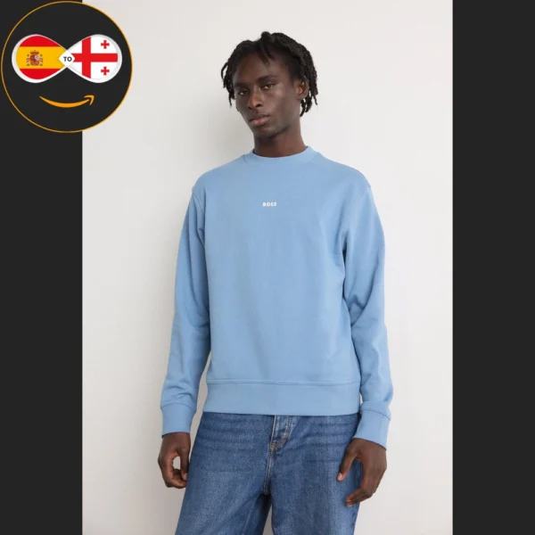 BOSS Sudadera - light pastel blue