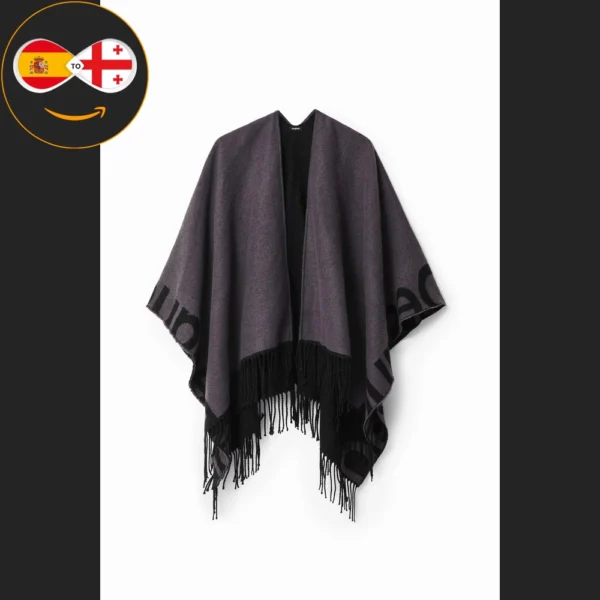 Desigual Poncho reversible