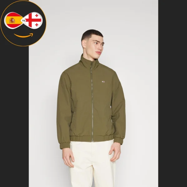 Tommy Jeans ESSENTIAL JACKET drab olive green