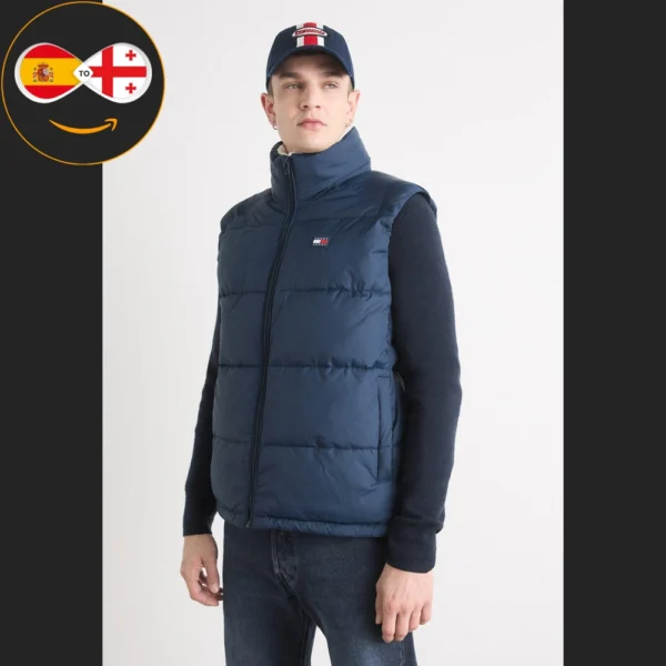 Tommy Jeans PUFFER VEST dark night navy