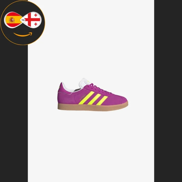 adidas Originals GAZELLE - Zapatillas purple burst solar yellow off white