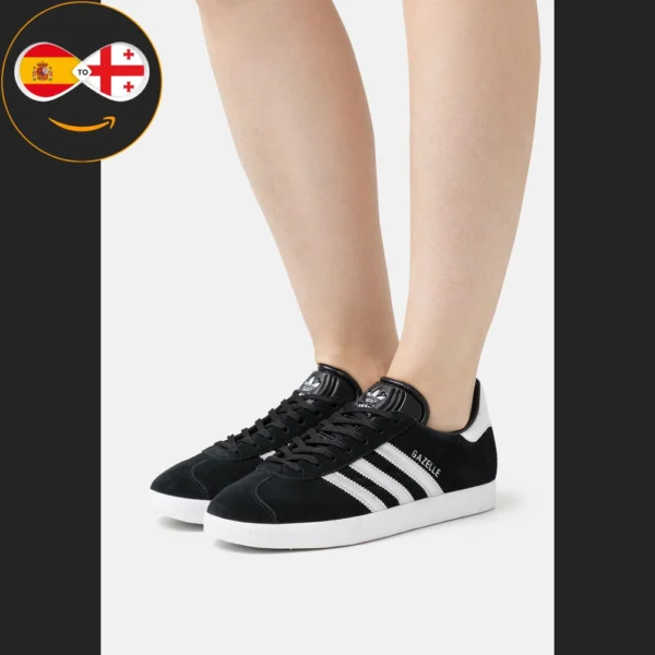 adidas Originals GAZELLE core black/silver metallic/footwear white