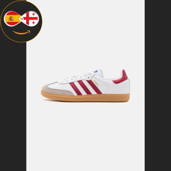 adidas Originals SAMBA OG UNISEX footwear white/collegiate burgundy