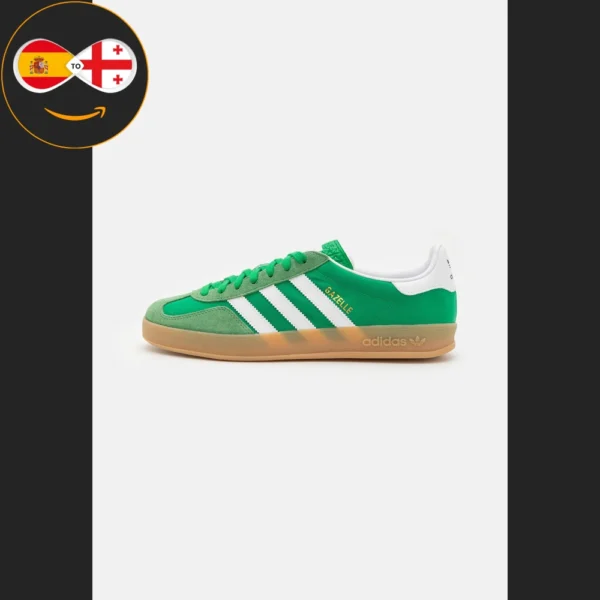 adidas Originals GAZELLE INDOOR UNISEX green/footwear white/hazy green